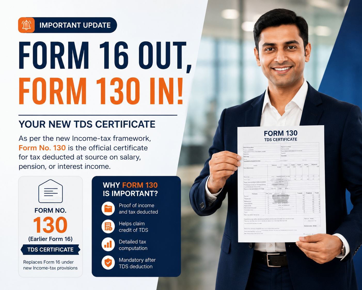 Form 16 Out, Form 130 In – Understanding The New TDS Certificate